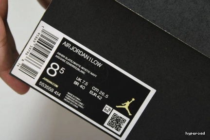 Hyperoad Jordan Low 1 Slate Ashen 0728
